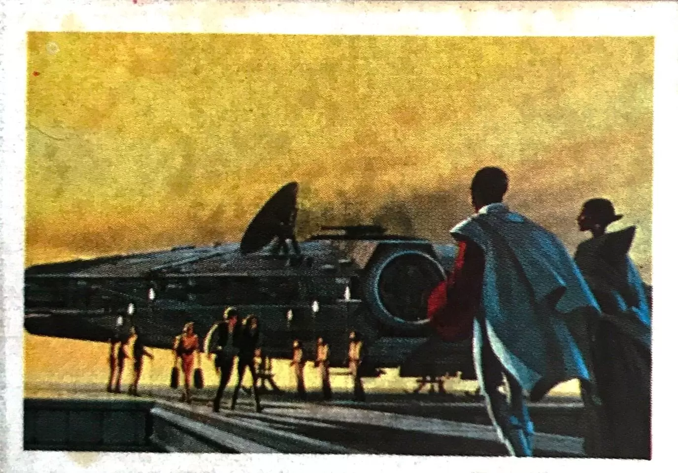 La Guerre des Etoiles - L\'Empire Contre-Attaque - PEINTURE DE RALPH McQUARRIE: L\' ACCUEIL DE LANDO