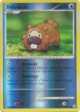 Diamond & Pearl - Bidoof Reverse