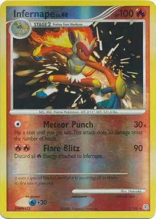 Diamond & Pearl - Infernape reverse