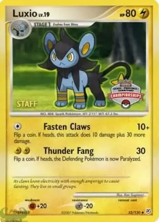Diamond & Pearl - Luxio Championships Staff