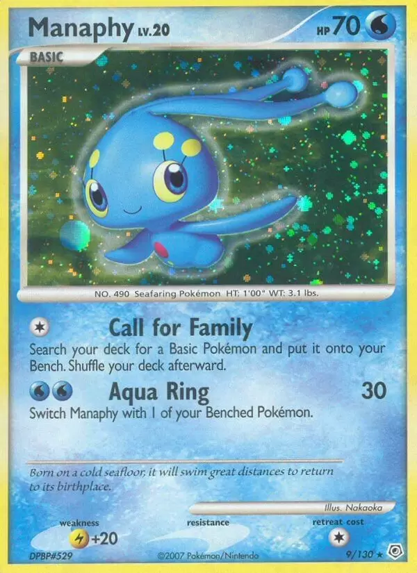 Diamond & Pearl - Manaphy Holo