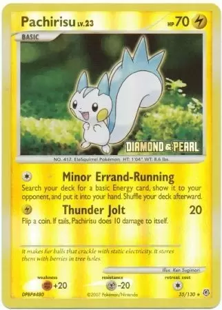 Diamond & Pearl - Pachirisu Reverse Logo