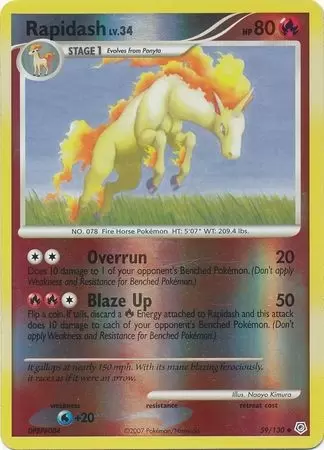 Diamond & Pearl - Rapidash Reverse