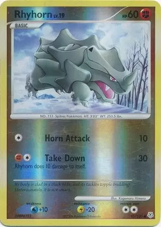 Diamond & Pearl - Rhyhorn Reverse