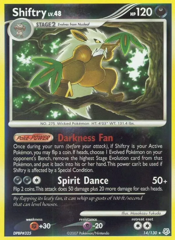 Diamond & Pearl - Shiftry Holo