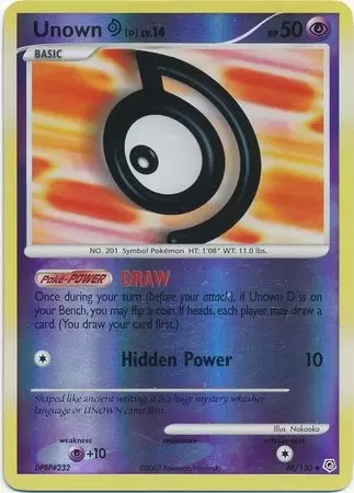 Diamond & Pearl - Unown D Reverse