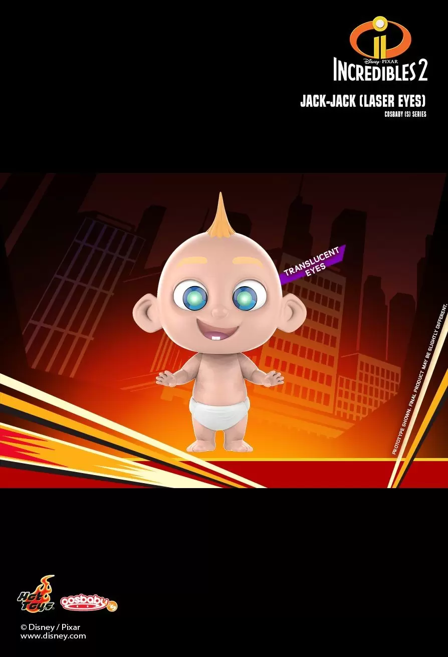 Cosbaby Figures - Incredibles 2 - Jack-Jack (Laser eyes)