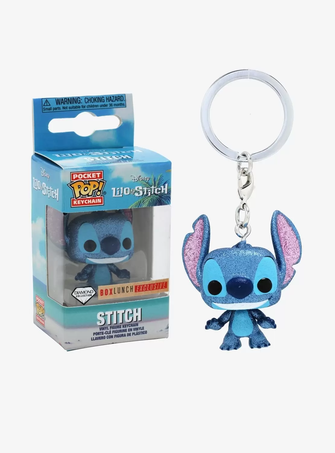 Mystery Pocket Pop! Keychain Disney - Lilo & Stitch - Stitch Diamond Collection