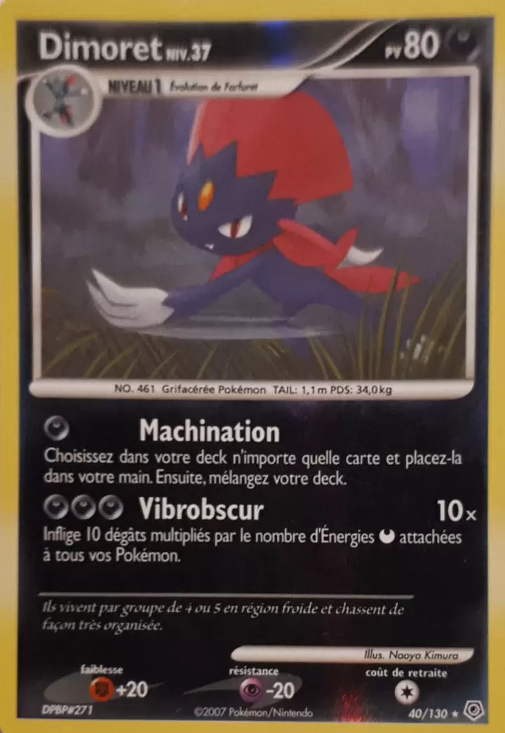 Pokémon Série Diamant et Perle - Dimoret Reverse