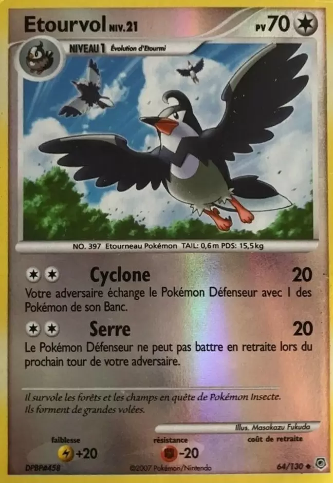 Pokémon Série Diamant et Perle - Etourvol Reverse