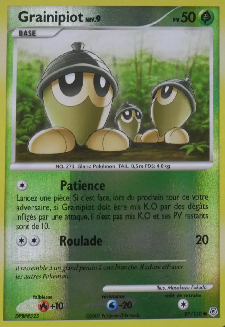 Pokémon Série Diamant et Perle - Grainipiot Reverse