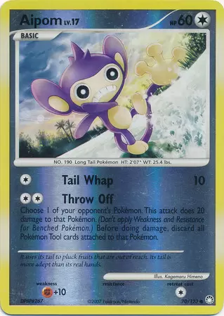 Mysterious Treasures - Aipom Reverse