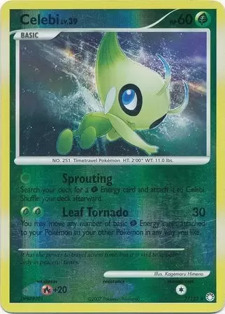 Mysterious Treasures - Celebi Reverse