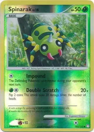 Mysterious Treasures - Spinarak Reverse