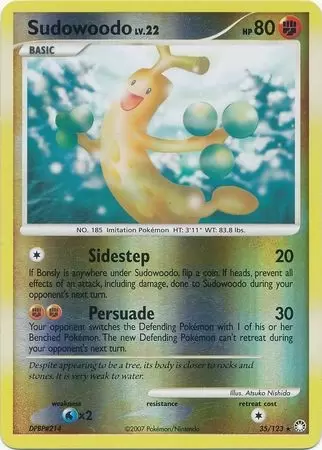 Mysterious Treasures - Sudowoodo Reverse