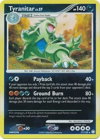 Mysterious Treasures - Tyranitar Reverse