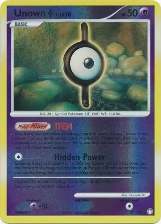 Mysterious Treasures - Unown I Reverse