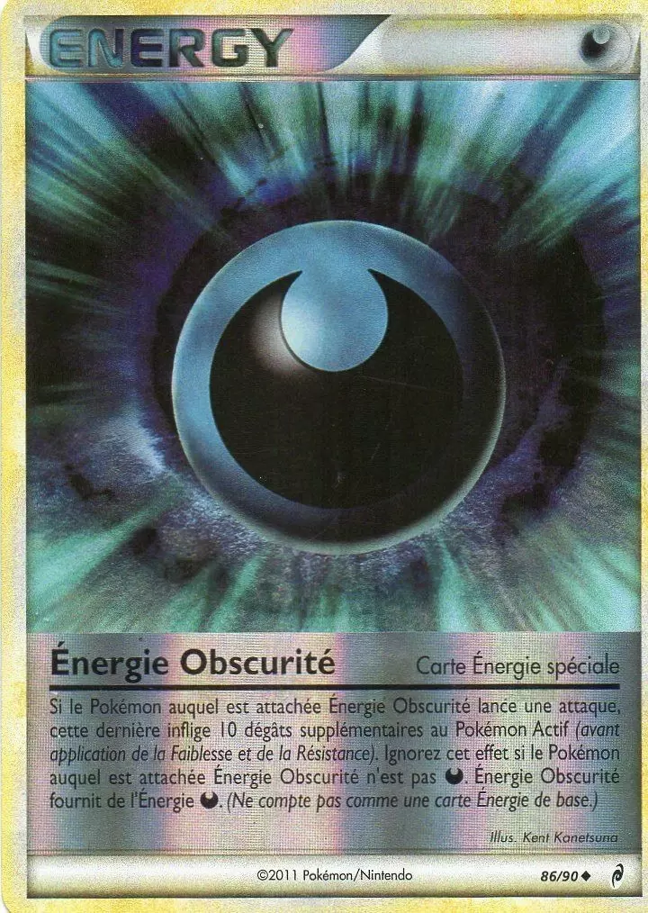 Pokémon L\'appel des Légendes - Énergie Obscurité Reverse