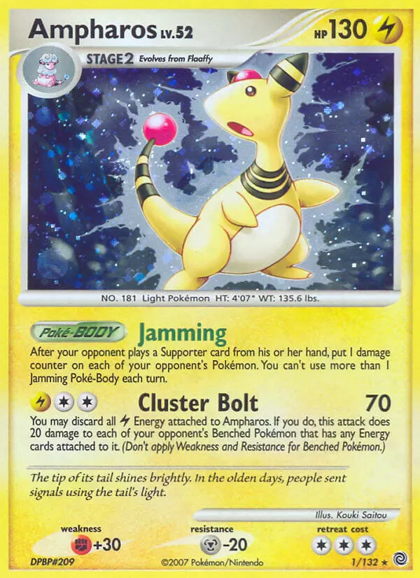Secret Wonders - Ampharos Holo