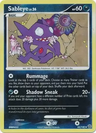 Secret Wonders - Sableye Reverse