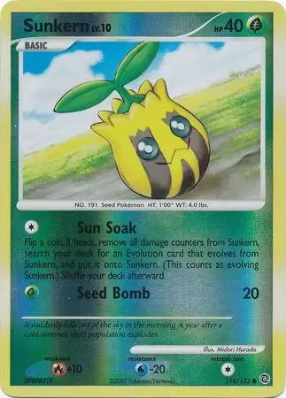 Secret Wonders - Sunkern Reverse