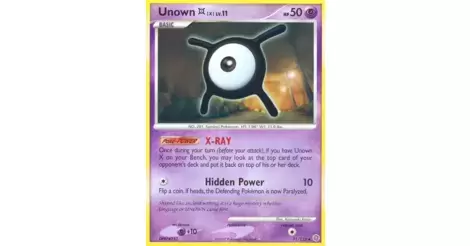 Unown X 71/132 UncommonDP Secret WondersPokemon Card