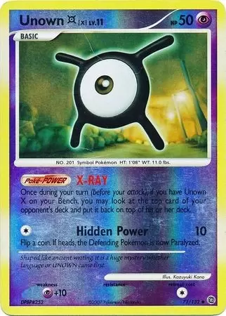 Secret Wonders - Unown X Reverse