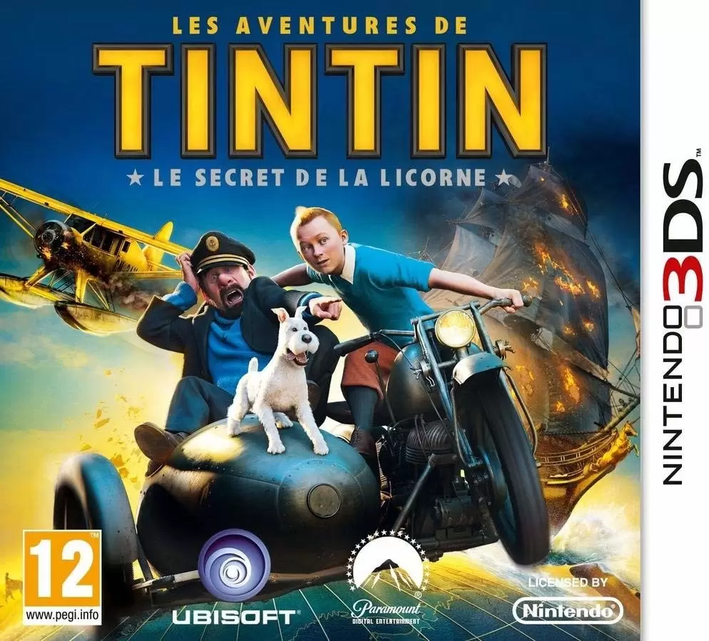 Jeux Nintendo 2DS / 3DS - Les Aventures de Tintin : Le Secret de la Licorne