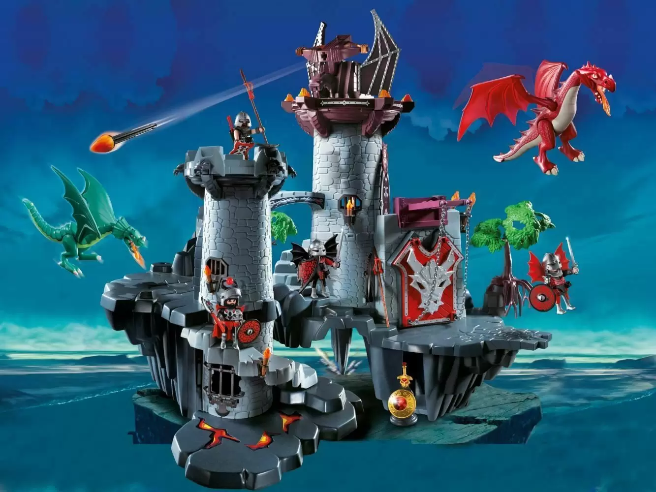 Playmobil Chevaliers - Forteresse des Chevaliers du Dragon