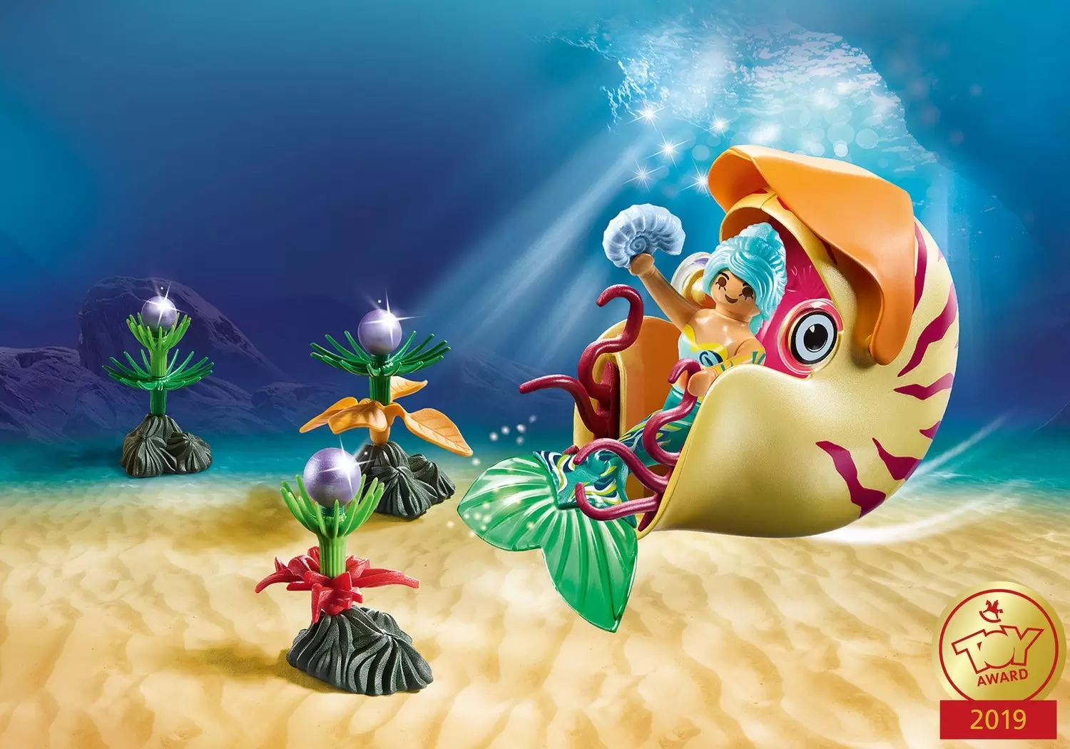 Playmobil Monde sous-marin - Sirène & escargot des mers