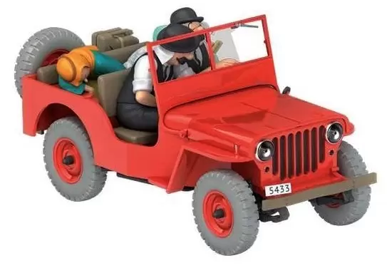 Voitures de Tintin 1/24ème - La Jeep Rouge