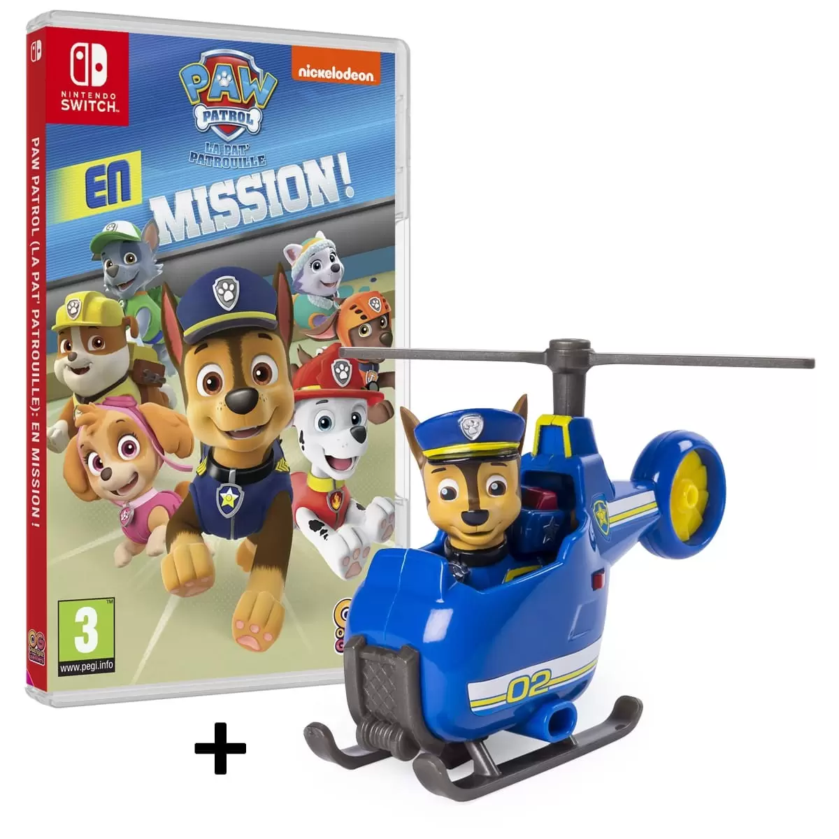 Jeux Nintendo Switch - Pack Pat Patrouille + Figurine Chase