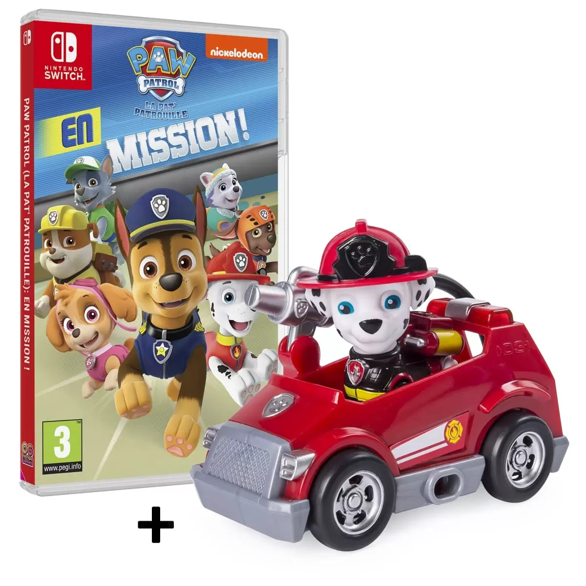 Nintendo Switch Games - Pack Pat Patrouille + Figurine Marcus