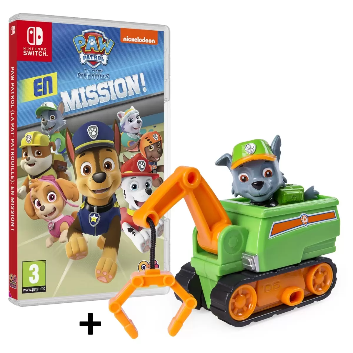 Pack Pat Patrouille + Figurine Rocky - Nintendo Switch Games