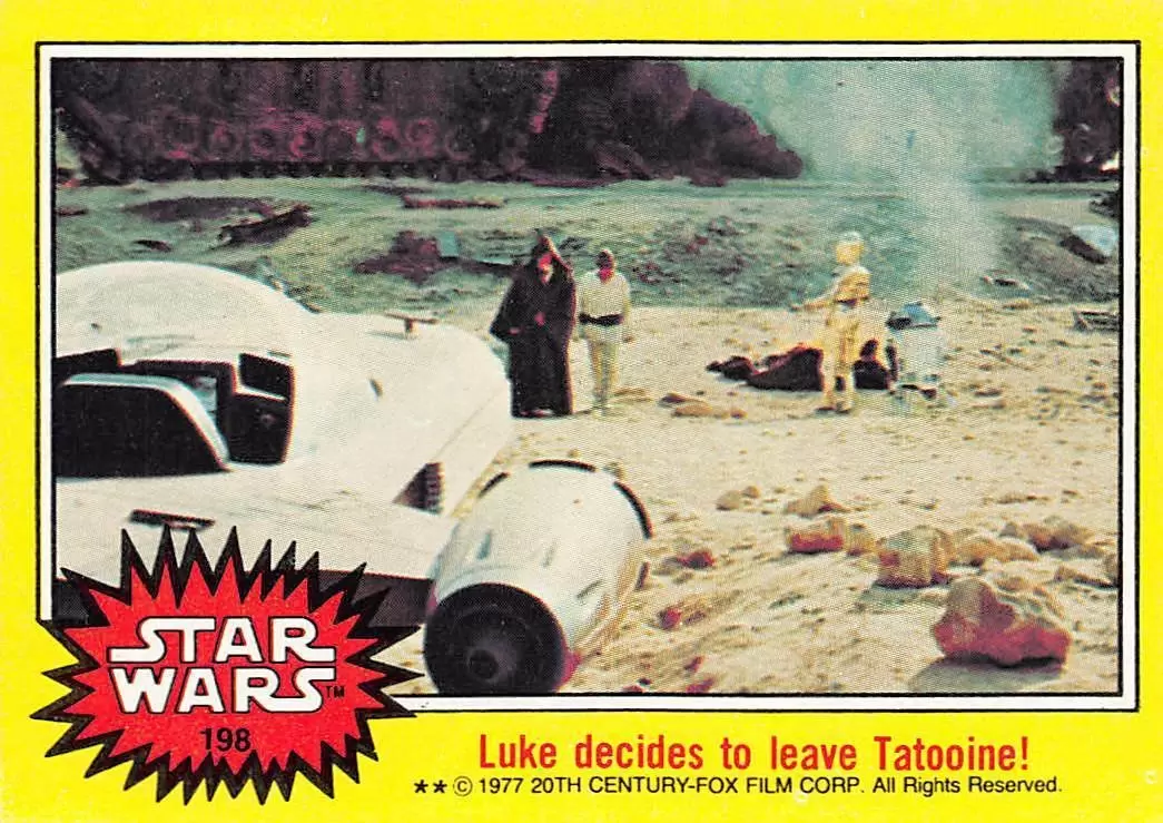 Star Wars Trading Cards - Series 3 Yellow - Card N° 198