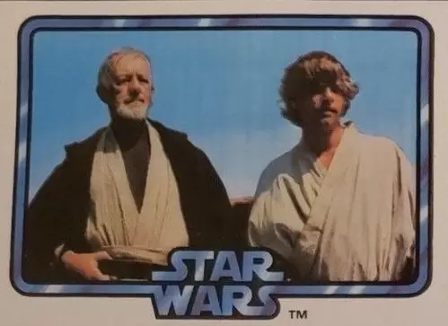 Star Wars - Big G Cereals Mill Cards - Ben Kenobi and Luke