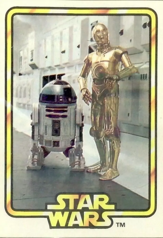 Star Wars - Big G Cereals Mill Cards - R2-D2 and C-3PO