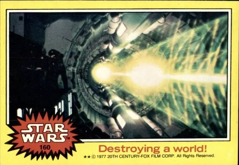 Star Wars Trading Cards - Series 3 Yellow - Card N° 160