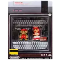 8-Bit Mario & Princess Peach