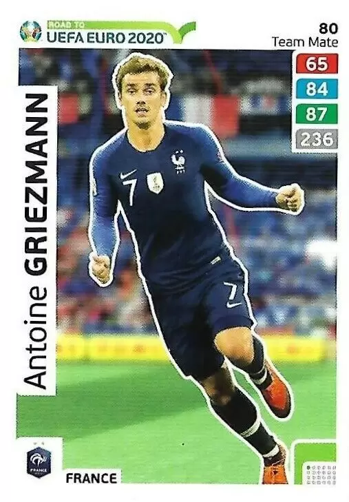 Antoine Griezmann France Carte 080 Adrenalyn Xl Euro