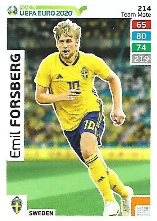 Adrenalyn XL - Euro 2020 - Emil Forsberg - Sweden