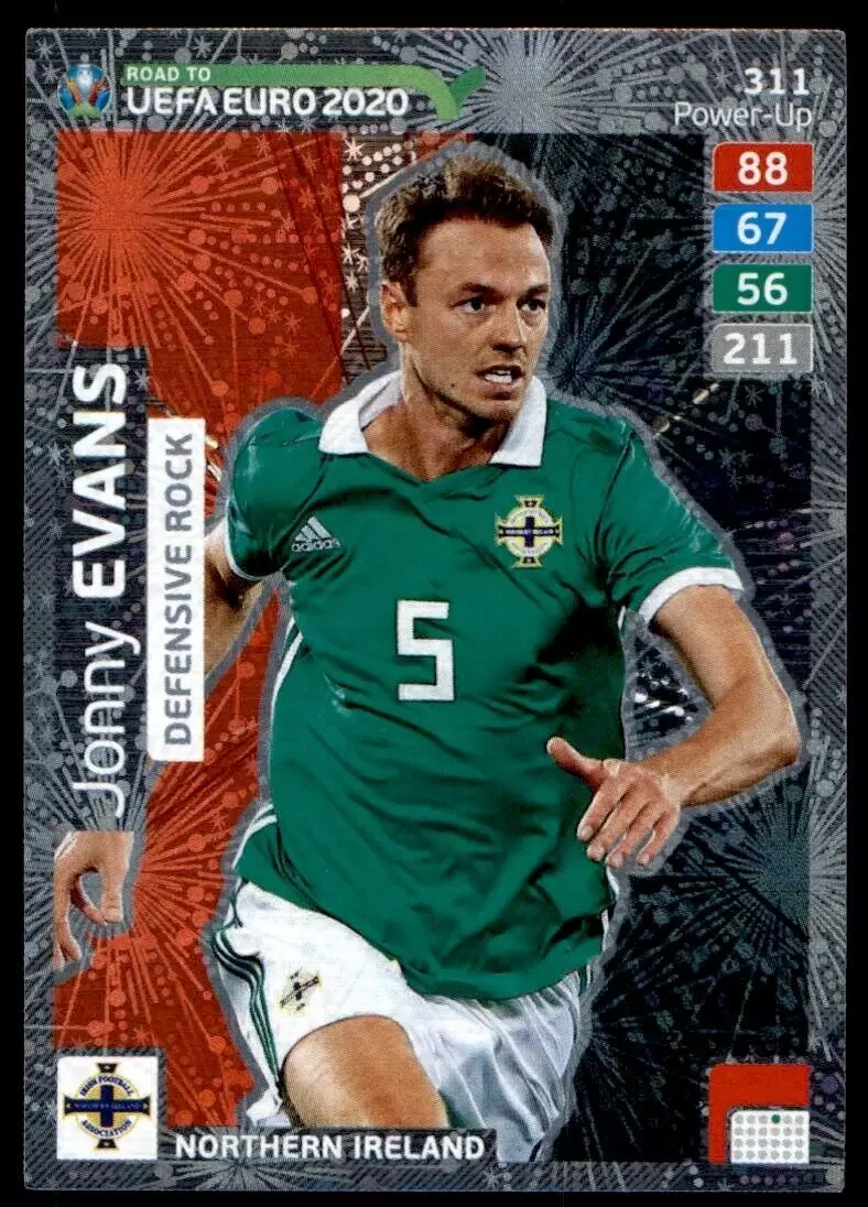 Adrenalyn XL - Euro 2020 - Jonny Evans - Northern Ireland