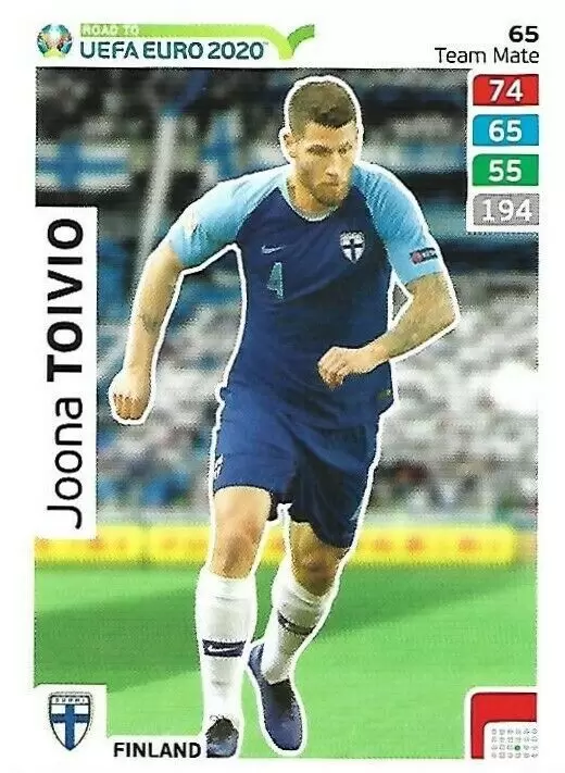 Adrenalyn XL - Euro 2020 - Joona Toivio - Finland