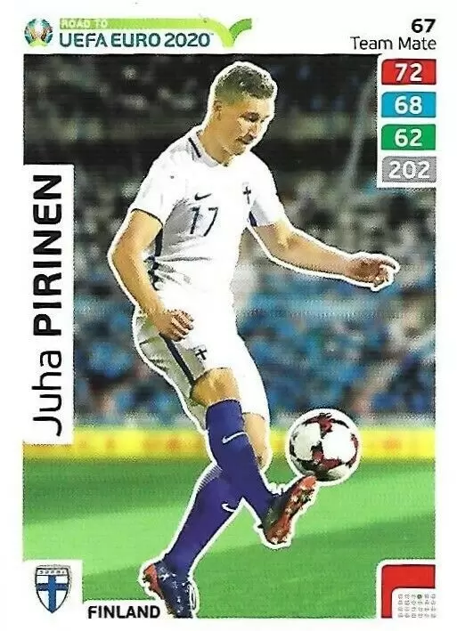 Adrenalyn XL - Euro 2020 - Juha Pirinen - Finland