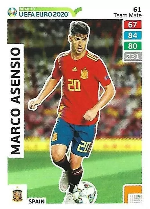 Adrenalyn XL - Euro 2020 - Marco Asensio - Spain