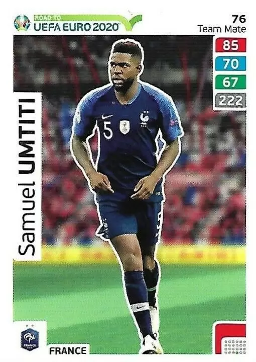 Adrenalyn XL - Euro 2020 - Samuel Umtiti - France