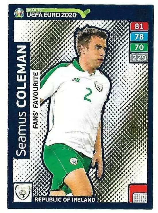 Adrenalyn XL - Euro 2020 - Seamus Coleman - Republic of Ireland