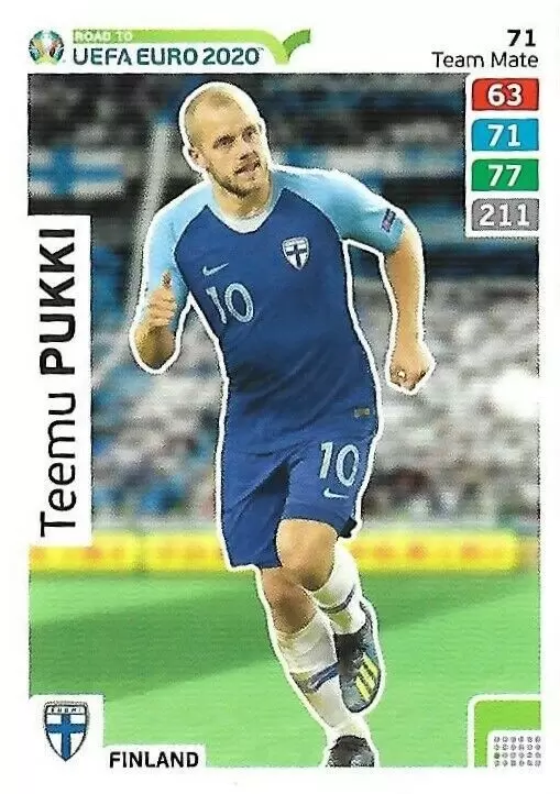 Adrenalyn XL - Euro 2020 - Teemu Pukki - Finland