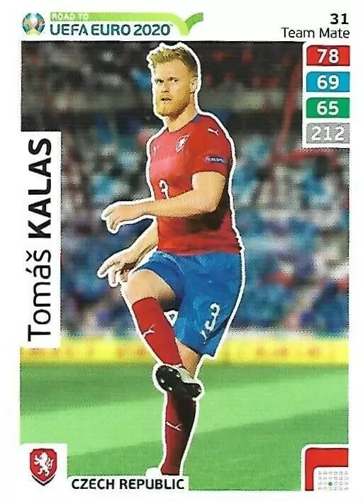 Adrenalyn XL - Euro 2020 - Tomáš Kalas - Czech Republic