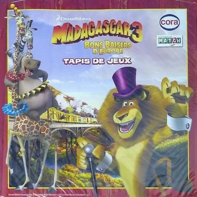 Le Collector Madagascar 3 (CORA / Match) - Tapis de jeux